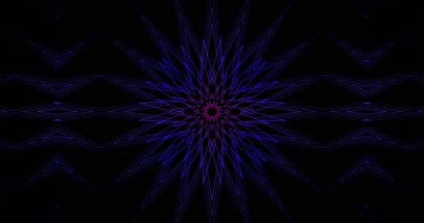 Psychedelic kaleidoscope abstract animation. Stock Footage 147616194