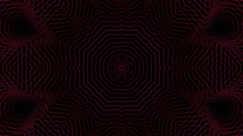 Psychedelic Kaleidoscope Animation Background Stock Footage 140834068