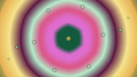 Psychedelic Kaleidoscope Circular Gradient Background Loop Stock Footage 334863214