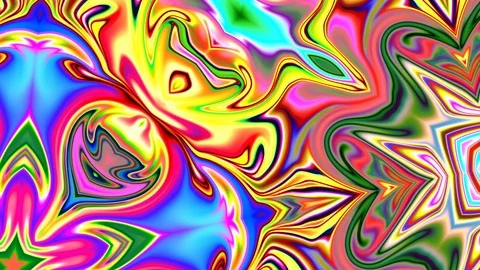 Psychedelic kaleidoscope Stock Footage 108062705