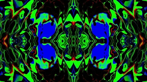 Psychedelic kaleidoscope Stock Footage 113118877
