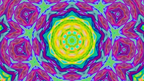Psychedelic kaleidoscope Stock Footage 116507256