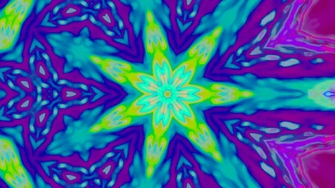 Psychedelic kaleidoscope Stock Footage 116507299
