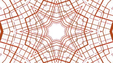 Psychedelic kaleidoscope pattern on white background. Design. Transforming Illustrazione stock