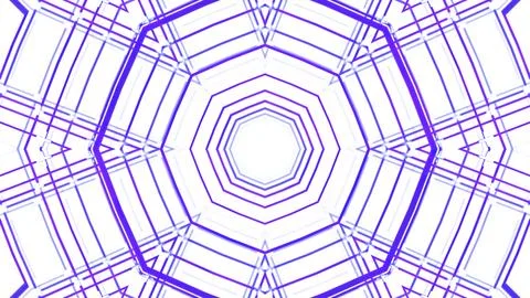 Psychedelic kaleidoscope pattern on white background. Design. Transforming Stock Illustration