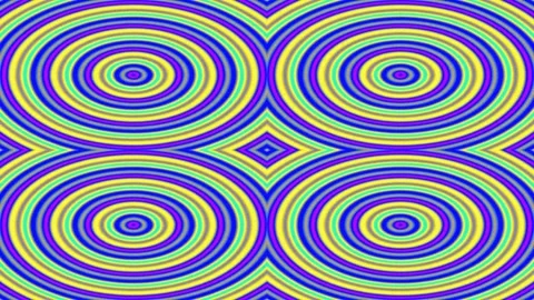 Psychedelic kaleidoscope seamless geometric background with vibrant circle .. Stock Footage 336504241