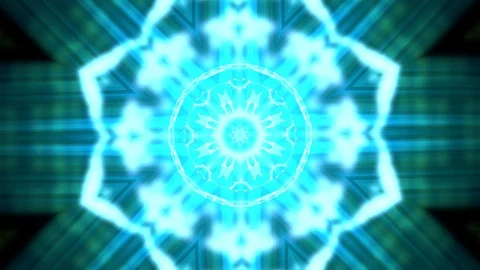 Psychedelic kaleidoscopic pattern as background in consistent spreading. Stock Footage 121936039