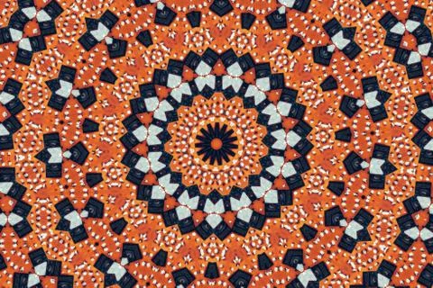 Psychedelic kaleidoscopic pattern 스톡 일러스트
