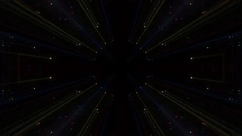 Psychedelic Laser Particles Show Stock Footage 125434440