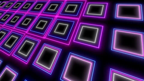 Psychedelic light event led neon looped background. Video stock 114308616