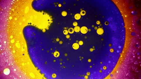Psychedelic light show, patterns in water, oil, paint. Swirls, ink explosion. Stock Footage 122037589