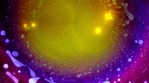 Psychedelic light show, patterns in water, oil, paint. Swirls, ink explosion. Stock Footage 122037611