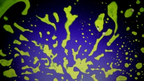 Psychedelic light show, patterns in water, oil, paint. Swirls, ink explosion. Stock Footage 122039534