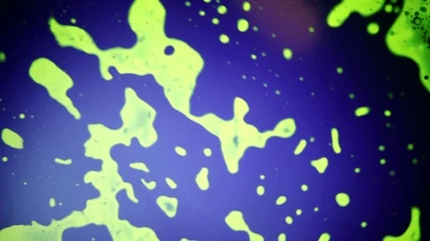 Psychedelic light show, patterns in water, oil, paint. Swirls, ink explosion. Stock Footage 122039634