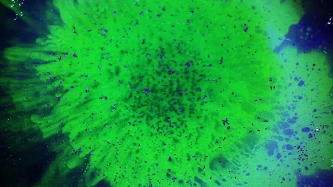 Psychedelic light show, patterns in water, oil, paint. Swirls, ink explosion. Stock Footage 122049718