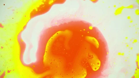 Psychedelic light show, patterns in water, oil, paint. Swirls, ink explosion. Stock Footage 122049792