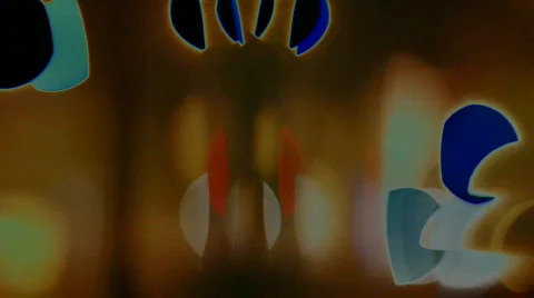 Psychedelic Lights &amp; Shapes Stock Footage 821597