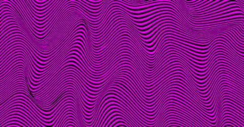 Psychedelic lines. Abstract pattern. Texture with wavy  Pink color Optical art イラスト素材