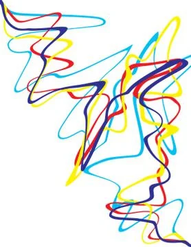 Psychedelic lines Stock Illustration