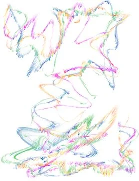 Psychedelic lines Illustrazione stock