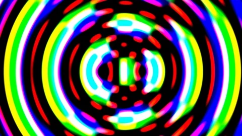 Psychedelic Liquid Circle Effect Abstract VJ Motion Background Loop 2 Stock Footage 89507438