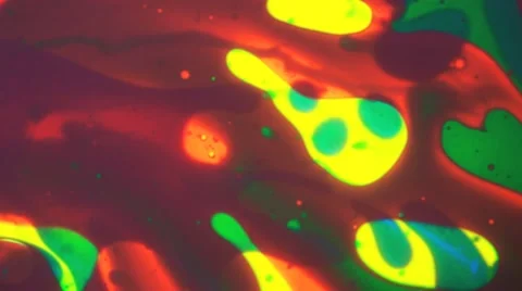 Psychedelic liquid light abstract motion background Stock Footage