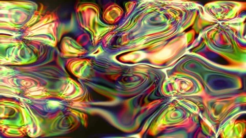 Psychedelic liquid motion background with vibrant swirling colors 库存影片 340024585