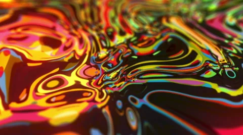Psychedelic Liquid Painting 1 Video stock 64100494