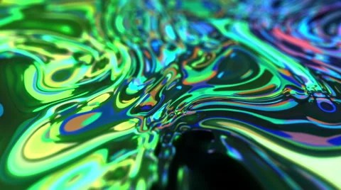 Psychedelic Liquid Painting 2 Video stock 64100497