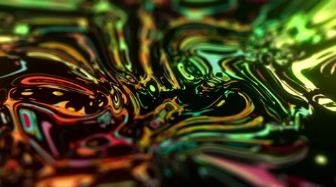 Psychedelic Liquid Painting 6 Stock Footage 64100598