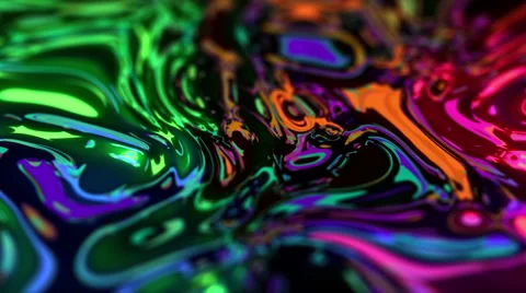 Psychedelic Liquid Painting 7 Stock Footage 64100623