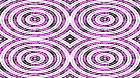 Psychedelic Magenta Abstract Geometric Circle Pattern Background Animation Stock Footage 335518981