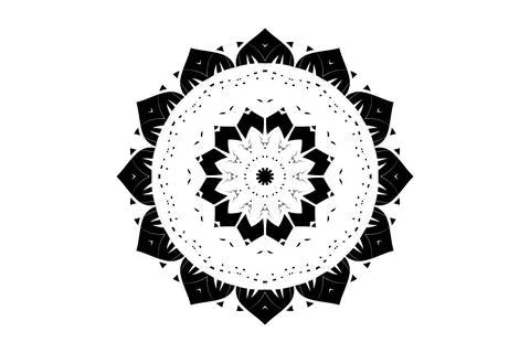 Psychedelic Mandala Symmetrical Creature Illustration 스톡 일러스트