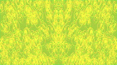 Psychedelic mandala texture: Abstract royal purple and neon yellow fractal .. Stock Footage 337500204