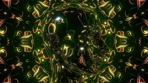 Psychedelic Mannequin head 스톡 동영상 263042791