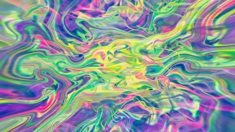 Psychedelic Marbled Liquid Abstract VJ Background Stock Footage 336859391