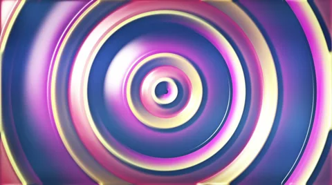 Psychedelic metallic flare circles waves loop Stock-Footage 39217362