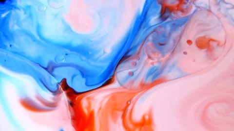 Psychedelic morphing liquid, bubbles, ink transition. Abstract grunge background Stock Footage 152321902