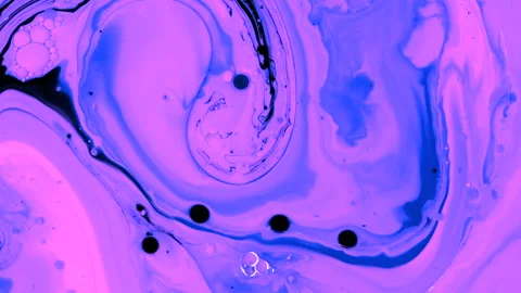 Psychedelic morphing liquid, bubbles, ink transition. Abstract grunge background Stock Footage 152346659