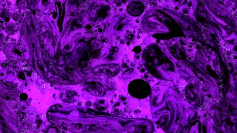 Psychedelic morphing liquid, bubbles, ink transition. Abstract grunge background Stock Footage 152360134