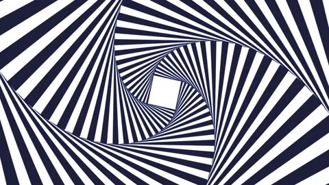 Psychedelic moving optical illusion in blue and white Stock Footage 278524077