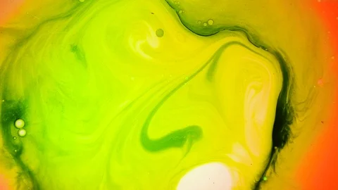 Psychedelic multicolored liquid light show, ink patterns in water, oil, paint Stock Footage 121269609