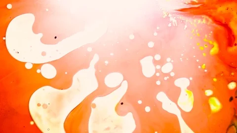 Psychedelic multicolored liquid light show, ink patterns in water, oil, paint Stock Footage 121269611