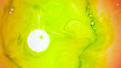 Psychedelic multicolored liquid light show, ink patterns in water, oil, paint Stock Footage 121269723