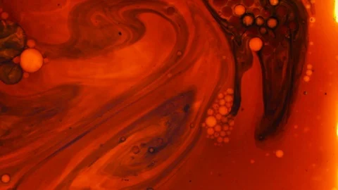 Psychedelic multicolored liquid light show, ink patterns in water, oil, paint Stock Footage 121269724