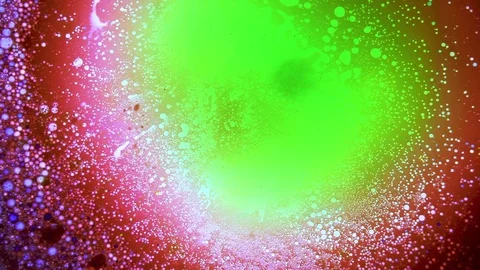Psychedelic multicolored liquid light show, ink patterns in water, oil, paint Stock Footage 122037463