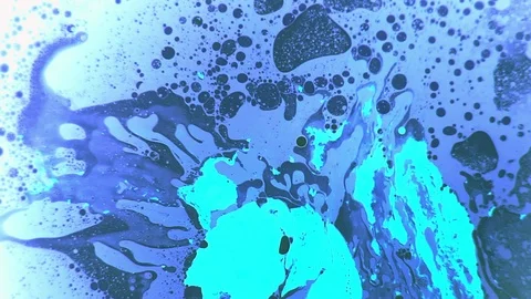 Psychedelic multicolored liquid light show, ink patterns in water, oil, paint Stockbeeldmateriaal 123831676