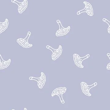 Psychedelic mushroom line seamless pattern Illustrazione stock