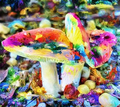 Psychedelic Mushrooms 写真素材