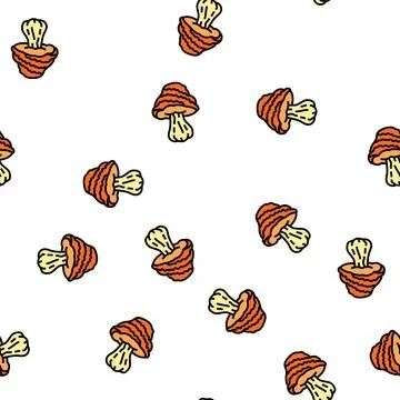 Psychedelic narcotic mushroom vector seamless pattern 스톡 일러스트